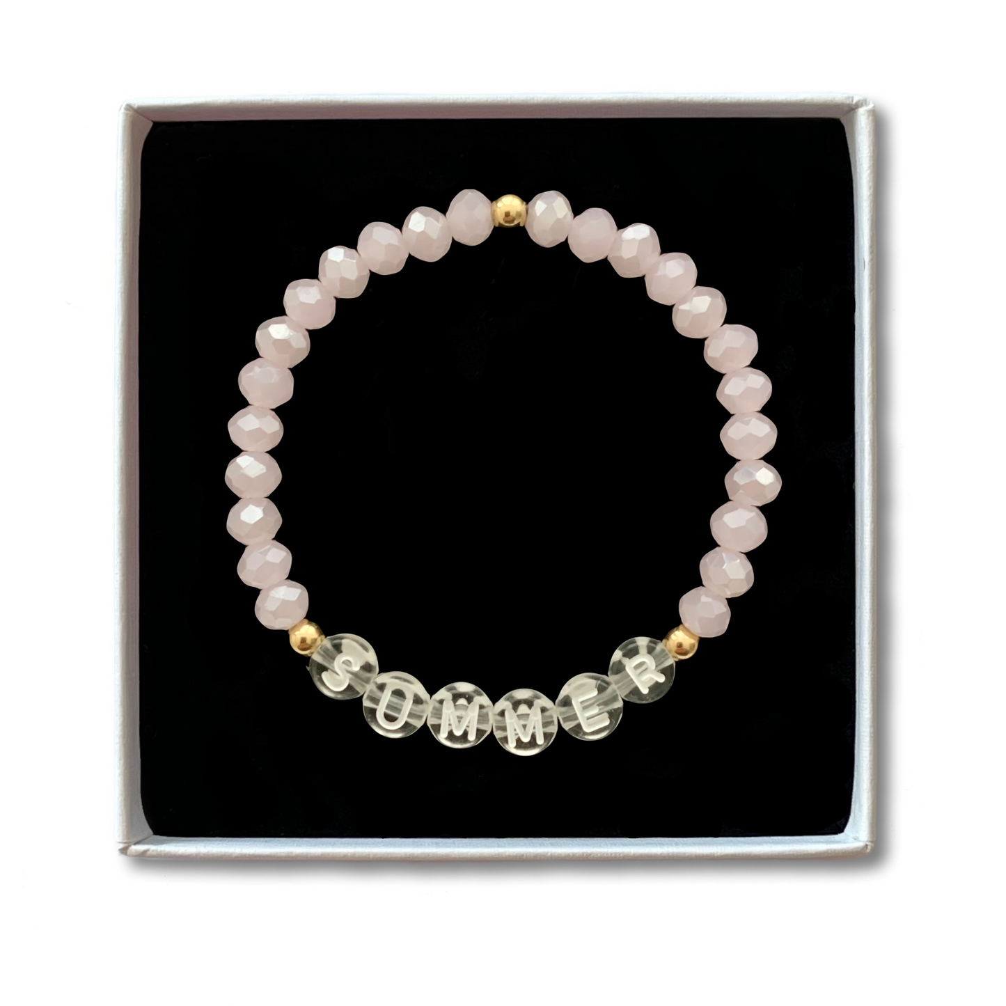 Glasperlen Armband - türkis