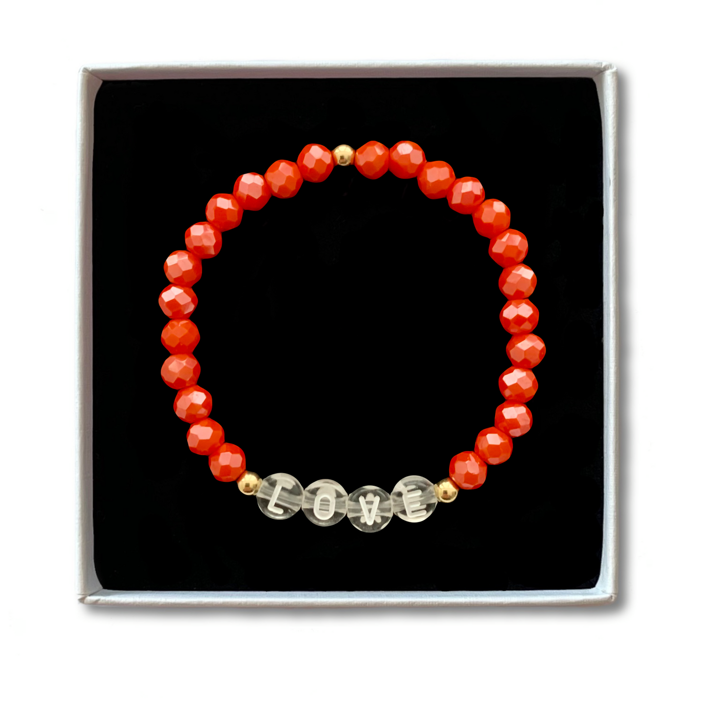 Glasperlen Armband - türkis