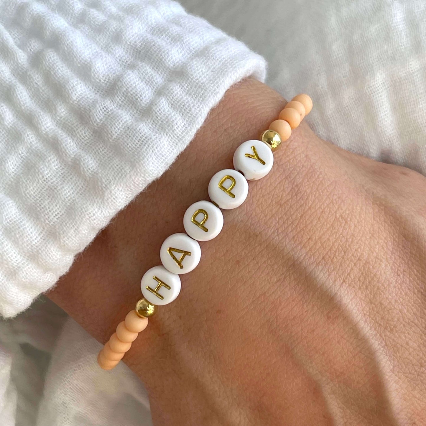 Pastell Armband - Apricot
