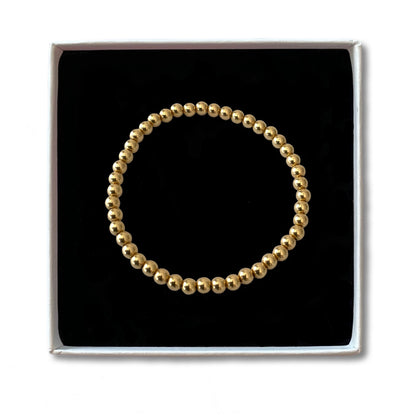 Gold Filled Perlenarmband - pur