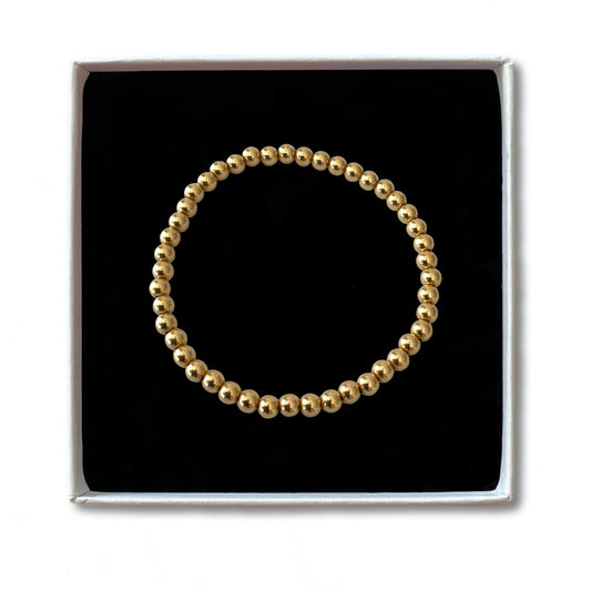 Gold Filled Perlenarmband - pur