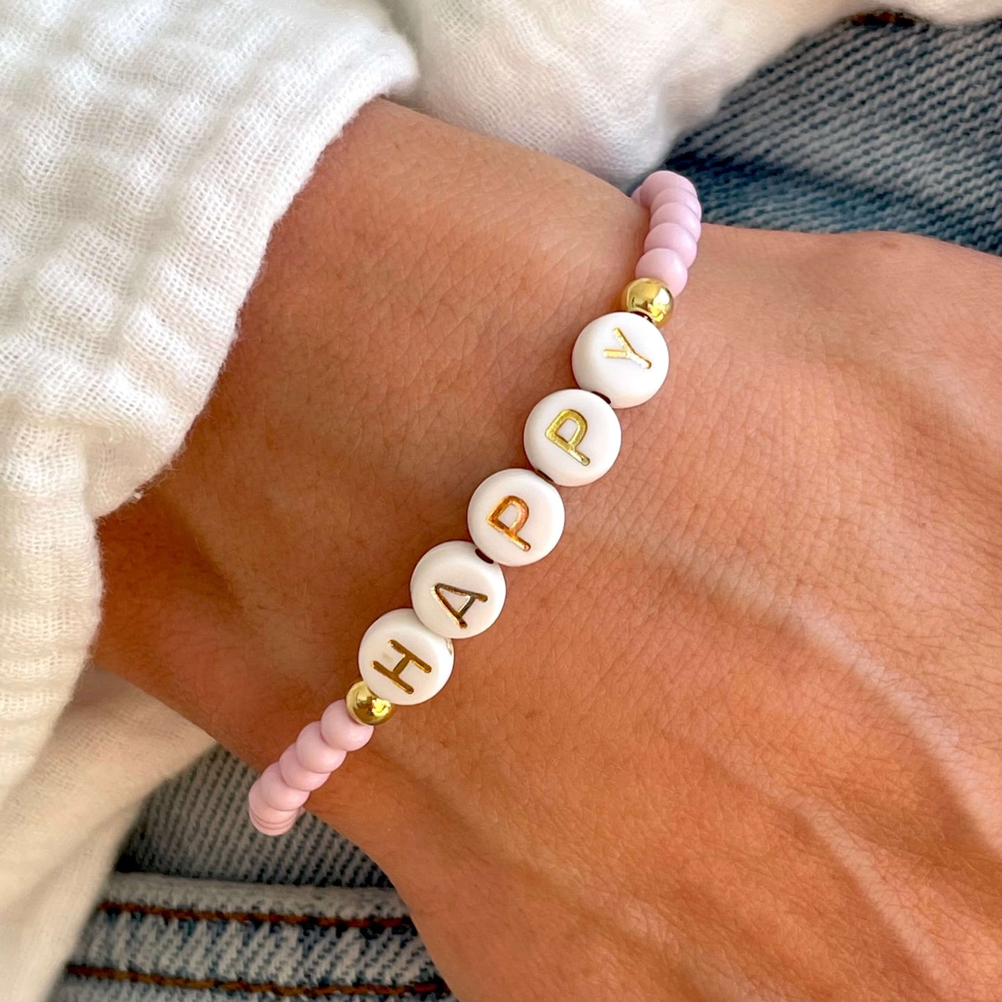 Pastell Armband - Rosa